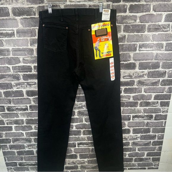 NWT Wrangler Men's 34X38 Cowboy Cut Original Fit Shadow Black Jeans - Picture 8 of 10